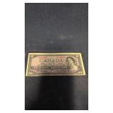 1954 Canadian $10 bank note
