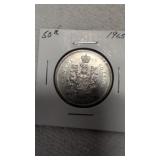 1965 Canadian 50 Cents silver coin 80%