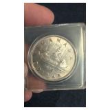 1937 Canadian Voyageur Silver Dollar