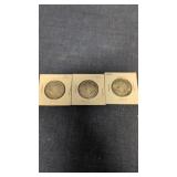 3- 1966 Canadian 50-cents coins 80% silver