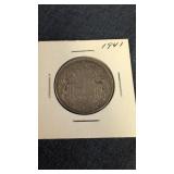 1941 Canadian 50-cent coin