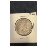 1962  Canadian 50-cent coin