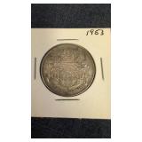 1953 Canadian 50-cent coin