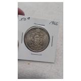 1966 Canadian 50-Cent Silver Half Dollar 80%
