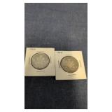 2-1964 Canadian 50-cents coins 80% silver