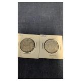2-1964 Canadian 50-cents coins 80% silver