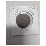 1876-H Canada Large Cent - Queen Victoria 1ï¿½