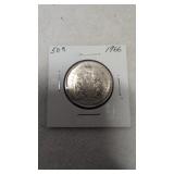 1966 Canadian 50-cent silver coin 80%
