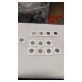 1-91 6-1990 4 1993 Canadian 25 cent coins