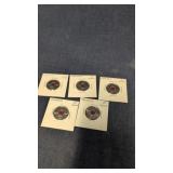 5 -2004 Canadian 25 cent coins