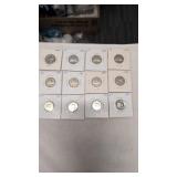 12 Canadian Nickels 1951-1967