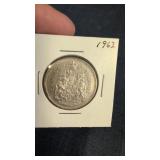 1962 Canadian 50 cent coin