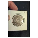 1942 Canadian 50 cent coin