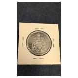 1962 Canadian 50 cent coin