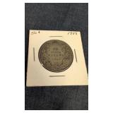 1929 Canadian 50-cent silver coin