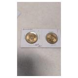 2-2010 U.S  Presidential $1 coins James Buchanan