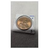 2005 United States Sacagawea golden dollar coin