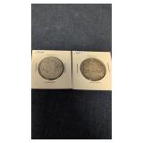1953&1956  Canadian 50-cents coins 80% silver