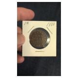 1888 Canada One Cent large cent coin