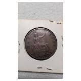 1936 Great Britain One Penny coin