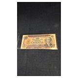 1971 Canadian $10 bank note ED J5736845