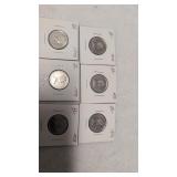 6-1973 Canadian 25 cent coins