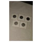 5-1973 Canadian 25 cent coins
