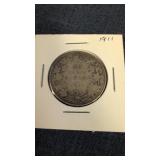 1911 Canadian 50 cent coin