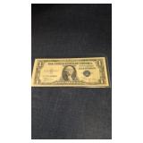 1935 B K 23743088 D  Blue Seal $1 One Dollar U.S