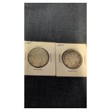 2-1965 Canadian 50-cents coins 80% silver