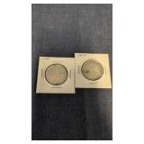 2- 1965 Canadian 50-cents coins 80% silver