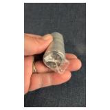 Roll of uncirculated 1992 Canadian 25-cent coin