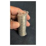 Roll of uncirculated 1992 Canadian 25-cent coin