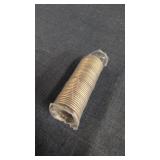 Roll of uncirculated 1992 Canadian 25-cent coin