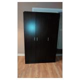 Black 3 door Wardrobe unit