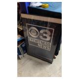 Eye witnesses news poster framed
