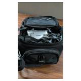 Canon video camera and bag with accessories