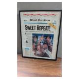 Framed Detroit Free Press Detroit Pistons News