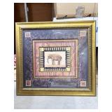 Pamela Gladding 'Elephant' Framed Safari Tribal