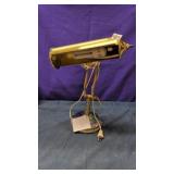 Vtg desk lamp gold toned / brass