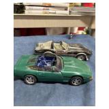 Plastic model cars