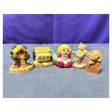 Vintage Miniature Lot of 5 Wade Whimsies Micro