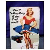 Vintage Style Pin Up Girl  Metal Tin Sign