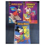 Vintage Walt Disney Comic Book Lot of 3