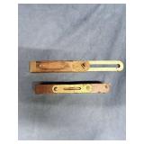 Antique Wood & Brass Tool Lot Vintage Pocket