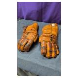 Antique hockey gloves