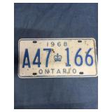 Vintage Ontario License Plate