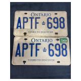 Vintage Ontario License Plates