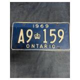 Vintage Ontario License Plate