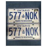 Vintage Ontario License Plates